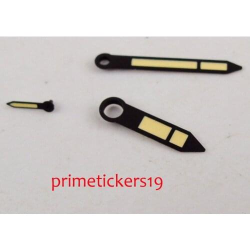 Parnis Black orange watch hands fit 6497 6498 ST3600 3620 hand wind movement