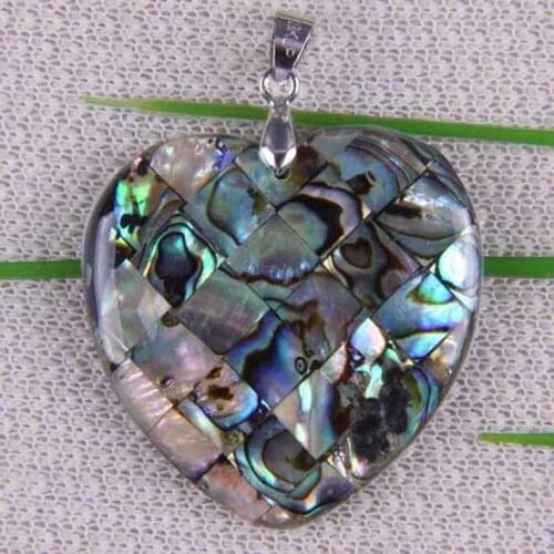 Natural New Zealand Abalone Shell Bead Pendant Jewelry For Woman Gift S066