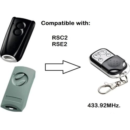 For RSC2 RSE 2 rolling code 433.92mhz duplicator garage door remote control