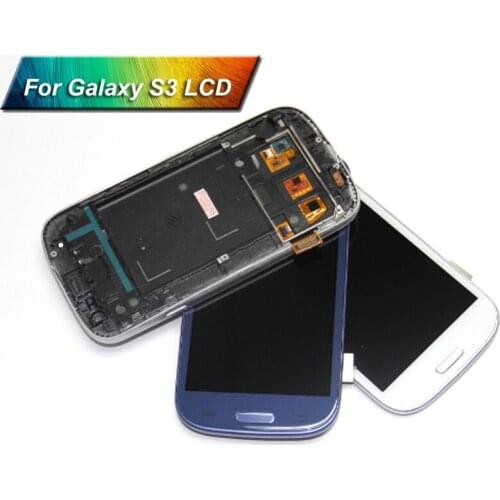 S3 i9300 LCD Compatible for Samsung Galaxy S3 i9300 LCD Touch screen Digitizer Display Assembly With Frame