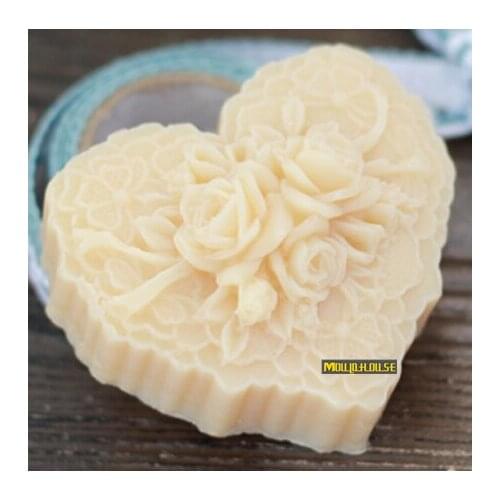Heart Flower boxes shape soap silicone mold soap mould