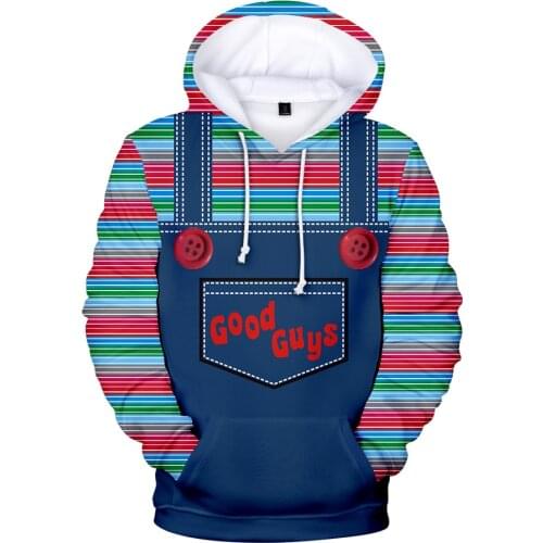Classic Good guys chucky 3D Hoodie Men/women Autumn Fashion Cool Sweatshirts Hoody Print Good guys chucky Hoodies for teen girls