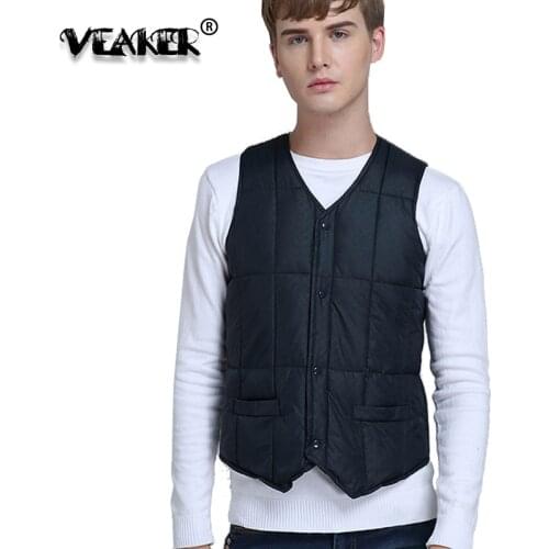 Мужские пуховые жилеты VEAKER China At AliExpress