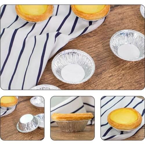 100 pieces of disposable aluminum foil baking biscuit muffin cupcake tart mold kitchen baking tool baking cup cake tool