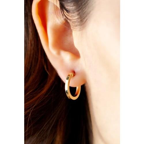 14 karat Gold Ring Earrings (16MM) For Women Extraordinary Earrings Jewelry