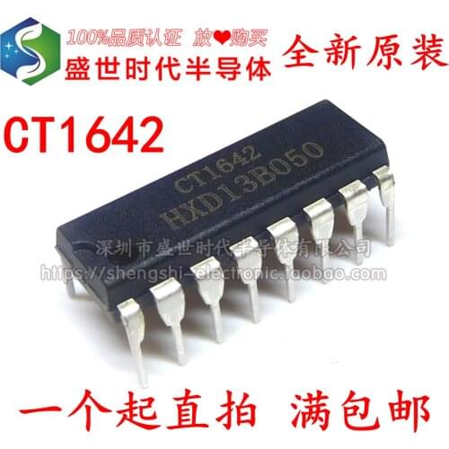 5/PCS NEW Brand New Original Authentic Product Ct1642 Direct Plug Dip-16 Led Digital Tube Control Chip Drive IC