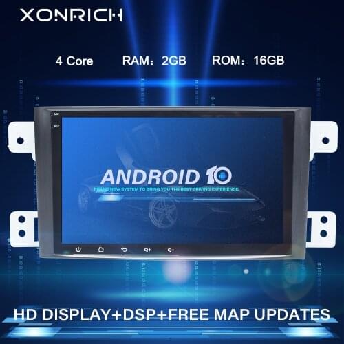 2 Din Android 10 Car Radio DVD Player For Grand Vitara 2005 2006 2007 2008 2009 2010 2011 2012 2013 Audio GPS Navigation Stereo