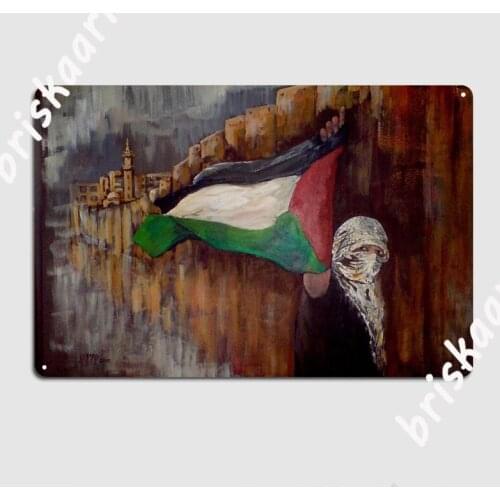 Free Palestine Metal Signs Wall Wall Decor Club Home Personalized Tin Sign Posters