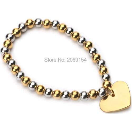 Bead Bracelets Wholesale Lot Fashion Stainless Steel Wrap Bracelet For Women Classic Charm Gold Jewelry Vintage Cuff Bangle