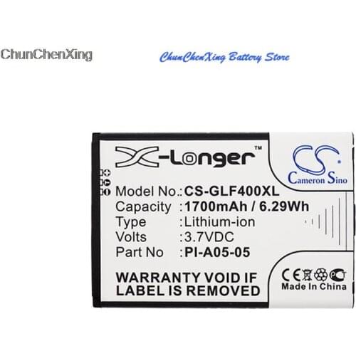 Cameron Sino 1700mAh Battery LI-A02-04, LI-A05-05, LI-A1-01, PI-A05-05 for Golf Buddy DSC-GB400, World, World Color