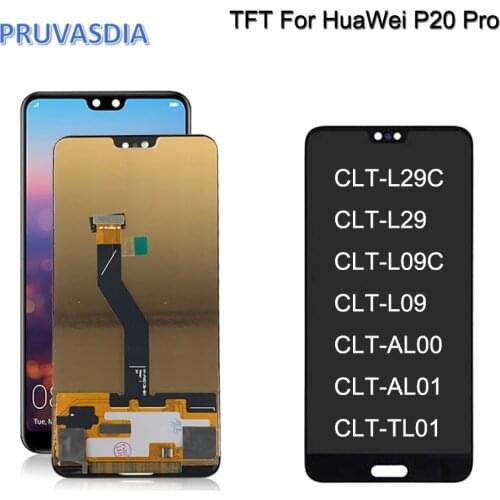 TFT For Huawei P20 Pro LCD Display With Touch Screen Digitizer Assembly Replacement for Huawei P20Pro CLT-L04 CLT-L09 CLT-L29