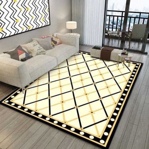 Modern Geometric Simplicity Art Carpet for Living Room Bedroom Anti-Slip Floor Balcony Hallway Mat Kitchen Carpets Area Rugs