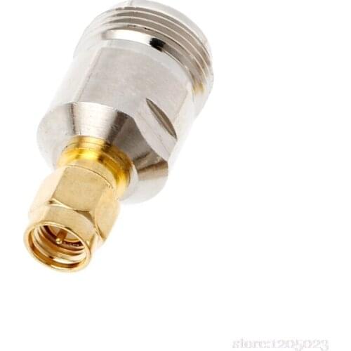 N Female Jack to SMA Male Plug RF Coax Adapter Convertor Straight Nickel Plated #RW1209