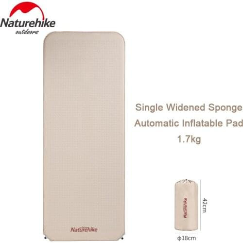 Naturehike Outdoor Widened Sponge Auto-Inflatable Pad Ultralight Camping Tent Single Mattress Break Portable Hiking Daily Mat