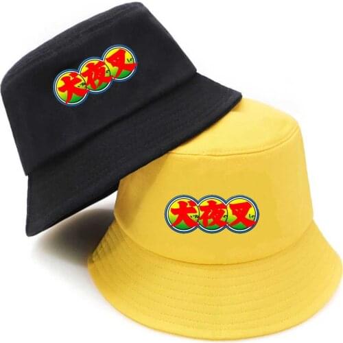 Anime Game Inuyasha Bucket Hat teenager Outdoor Fisherman Hats Summer Hip Hop Cap unisex Streetwear bucket caps