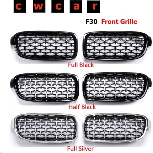 A Pair Front Car Racing Grill for BMW 3 Series F30 F31 F35 320i 328i 335i 2012-2018 Auto Grille Kidney Replacement Grilles