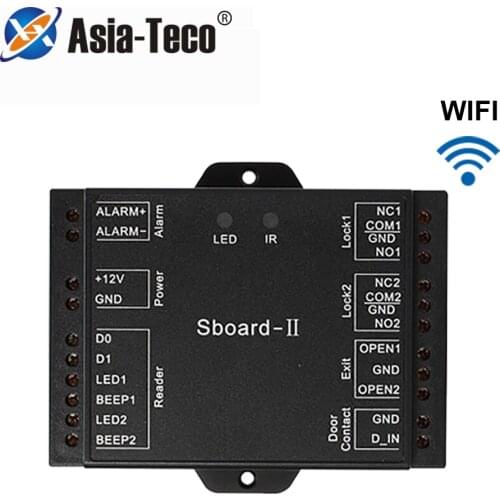 Sboard-II mini Wifi 2 Door Access Control Board Panel Dual Relay Access Control Board Wiegand 26-37 Output 2100 Users