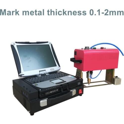 Handheld mini pneumatic motorcycle chassis frame VIN number punching machine portable metal engraving tool dot peen marking