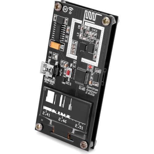 2.4G Spectrum Analyzer Frequency Spectrograph DIY Electronics nrf24l01p Scanner Abnormal Signals WiFi Signal Strength Checking