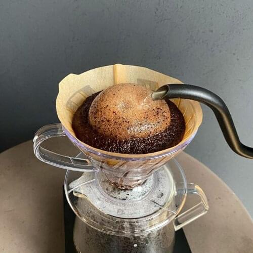 Spiral Coffee Pot Style V60 PC Material Coffee Dripper and Coffee Pot Set Reusable Coffee Filter