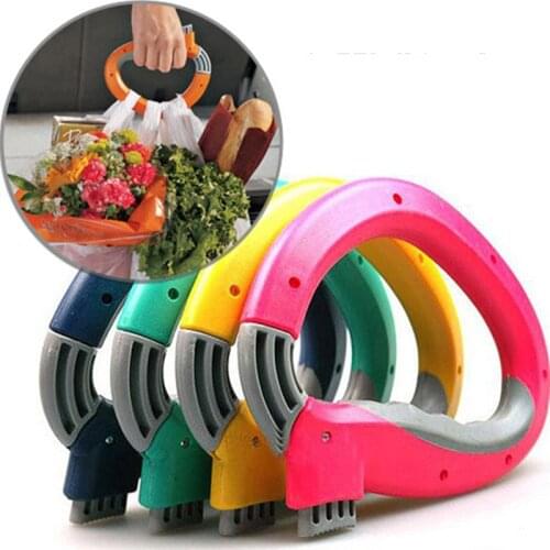 1pcs Portable shopping bag carrier Effort hooks Grocery Bags Holder Handle Foldable Carrier Lock Kitchen Tool gift