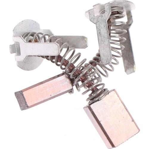 2pcs Carbon Brushes Repalce for Bosch GSB180-Li GSB140-Li Power Tool Accessories 4.5*8*12mm Carbon+Metal