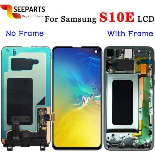 AMOLED For Samsung Galaxy S10e 2019 SM-G970 LCD Display Touch Screen Digitizer Assembly Replacement + tools For SAMSUNG S10E LCD