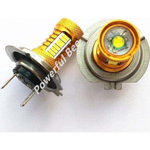 2 x H7 18W 700LM super white LED 4014SMD+Q5 daytime running fog lamp lights bulb for DC12V car motorcycle healight