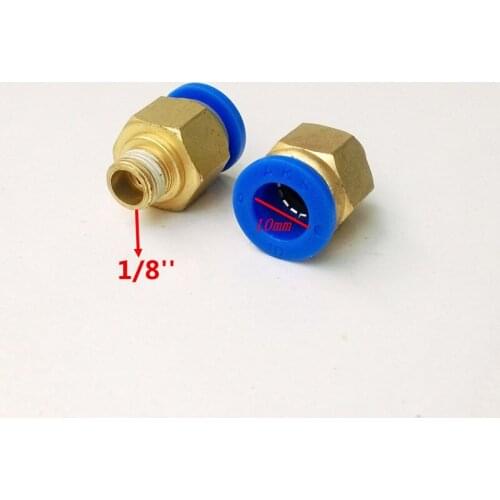 20pcs/lot 10mm Tube 1/8'' Thread Pneumatic Fitting Quick Joint Connector PC10-1