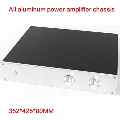 352*425*80MM All-aluminum Power Amplifier Chassis WA116 Tube Amplifier Preamp Case Power Supply Shell Audio Box Multi-purpose