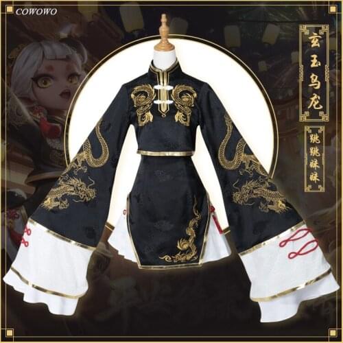 Anime! Onmyoji TiaoTiaoMeiMei XuanYuWuLong Gorgeous Cheongsam Lovely Uniform Cosplay Costume Halloween Party Suit For Women NEW