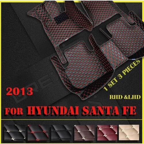 Car floor mats for Hyundai Santa Fe (FIVE SEAT) 2013 Custom auto foot Pads automobile carpet cover
