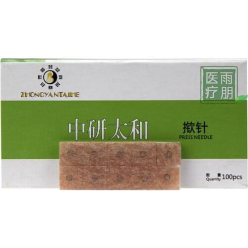 Free shipping zhongyan disposable ear acupuncture needle sterile acupuncture needle ear massage needle stick to ear 0.22*1.5mm