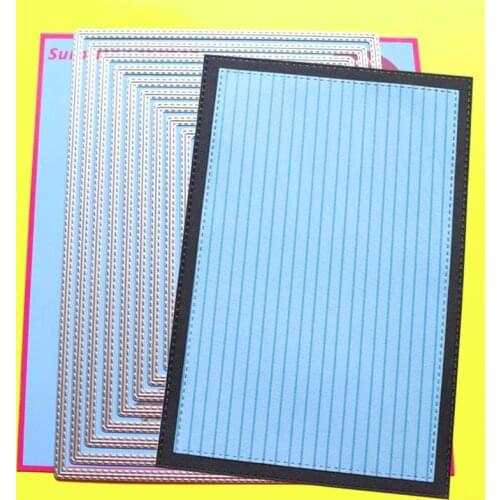 Large Cutting Dies A5 Stitched Rectangle Scrapbook Cardmaking Paper Craft DIY Stencil Surprise Creation