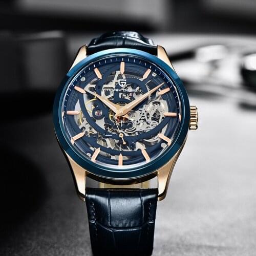 PAGANI DESIGN 2021 New Mens Automatic Mechanical Watch Casual Fashion Men Hollow Automatic Watch Waterproof Watch Reloj Hombre