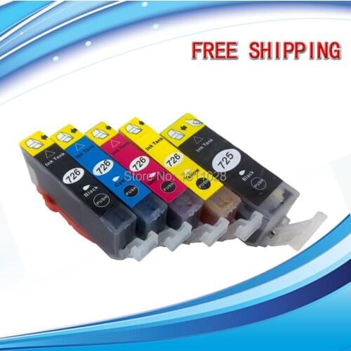 INK WAY 5 PCS 1 SET of ink cartridge for PGI-725 CLI-726 IP4870/MG5170/MG5270/MG8170/MG6170/MX886/IX6560/MG6270/MG8270