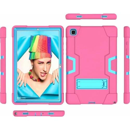 Kids Safe PC Silicon Cover for Samsung Galaxy Tab A7 10.4 2020 SM-T500 T505 Hybrid Stand Full Body Shockproof Tablet Case + Pen