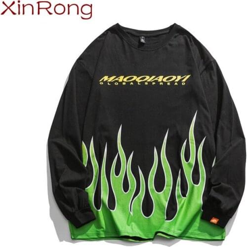 Spring and autumn new loose casual Japanese literature and art 2021 boys wild smiley face pattern long sleeve round neck T-shirt