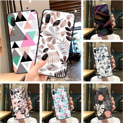Geometric Figures Triangles Lines Phone Case For Vivo Y91c Y17 Y51 Y67 Y55 Y7s Y81 Y19 Y97 Y93 V17 vivos5