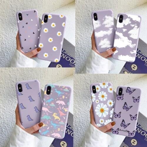 Phone Case For iPhone SE 2020 12 mini 11 Pro XS Max X XR Marbel Cover For iPhone 7 8 6 6s Plus 5 5s 5C 4 4S TPU Flower Funda