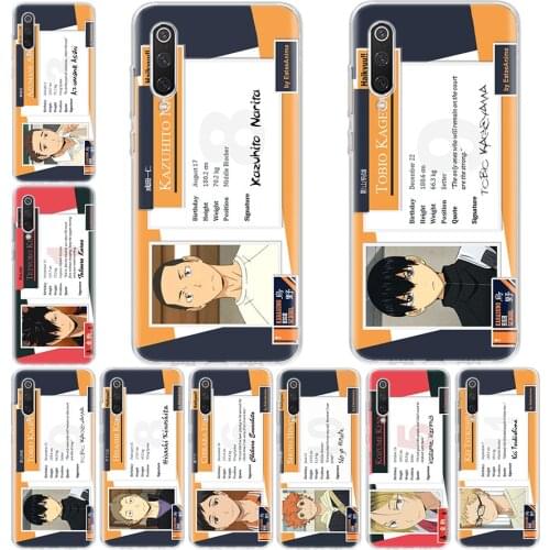 Hot Anime Haikyuu!! ID Card Cover Phone Case For Xiaomi Redmi Note 10 9S 8T 9 8 7 6 5 Pro S2 9C 9A 8A 7A 6A 5A K30 K20 Cover