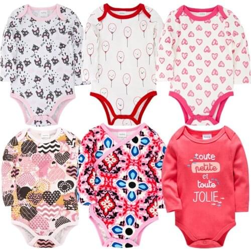 Kavkas Roupas bebe de Newborn Baby Bodysuits Overalls 100% Cotton Baby Boys Girls Pajamas Clothes Infant Long Sleeve Underwear