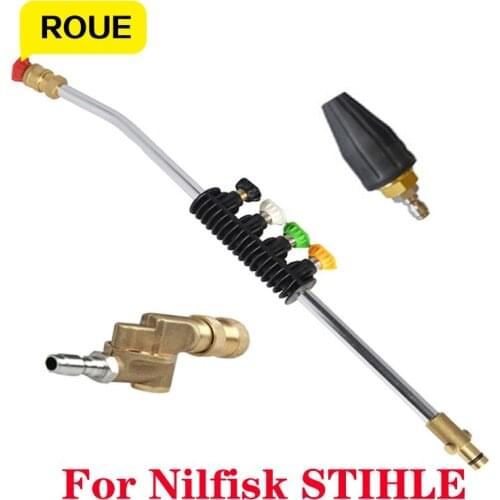 Pressure Washer with Five-Color Spray Nozzle 2600PSI Rotating Turbo 1/4" Quick Plug Connection for Nilfisk/ STIHL Calm Husqvarna
