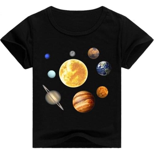 ZWF139 New childrens cartoon print T-shirt summer round neck cotton boy girl short sleeve comfortable casual cute shirt