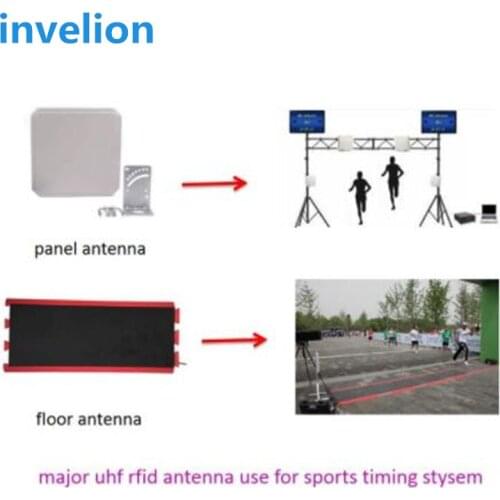 Passive 8 ports uhf rfid race timing system 865mhz 915mhz sports timing mat floor antenna MTB marathon running solution