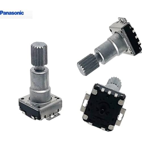 Made in Japan 5pcs/lot Rotary Encoder Switch EC11 With Push Switch 30 Position 5pin SMD Type Handle Length 18 mm Plum shaft