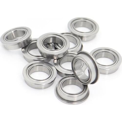 MF128ZZ Bearing ABEC-5 (10PCS) 8*12*3.5 mm Miniature Flanged MF128Z Ball Bearings MF128 ZZ