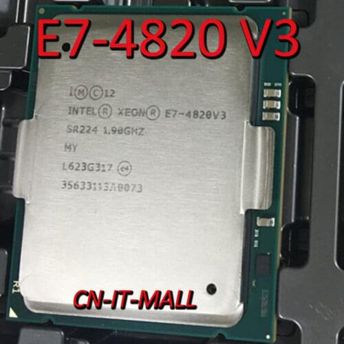 Intel Xeon E7-4820 V3 CPU 1.9GHz 25M 10 Core 20 Threads LGA2011 Processor