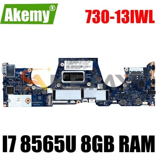 For Lenovo Yoga 730-13IWL laptop motherboard ELZP3 LA-G581P W/ CPU i7 8565U 8GB RAM tested FRU 5B20T02809 Mainboard