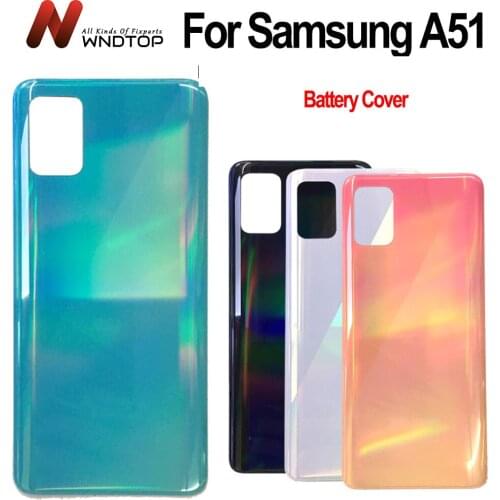 For Samsung Galaxy A51 Back Battery Cover Door Rear Glass Housing Case 6.5"For Samsung A515F Battery Cover A51 housing